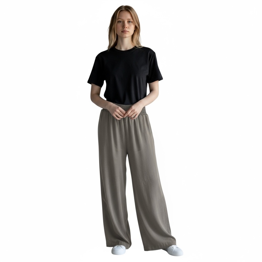 Dex Wide Leg Elastic Waist Pants